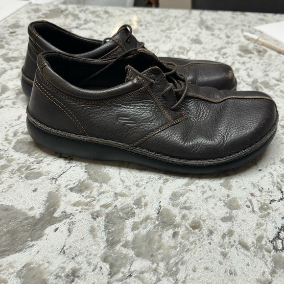 Men's footprints Birkenstock Brown Leather Shoes - Picture 7 of 9